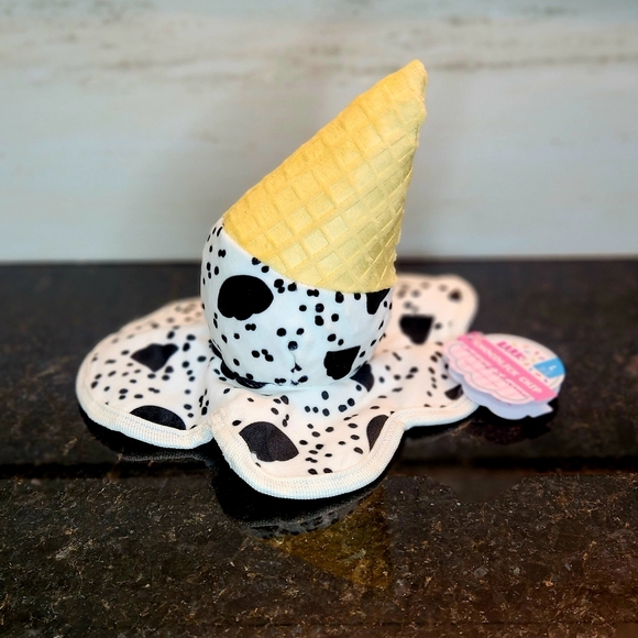 bark box Dog Bark Box Chocolick Chip Melting Ice Cream Cone Squeaky